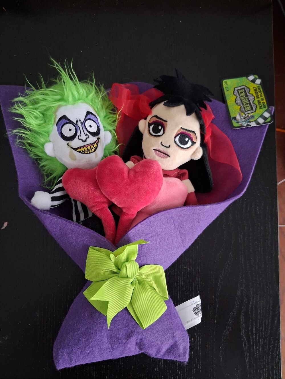 BEETLEJUICE & LYDIA Valentine's Day 13" Plush Bouquet 2025